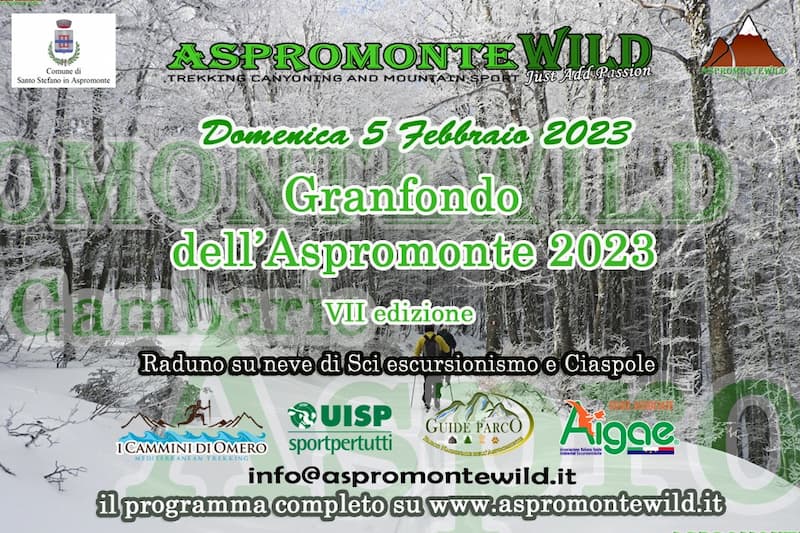 Gran fondo dell'Aspromonte 7^ edizione 5 febbraio 2023 locandina